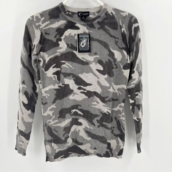 C by Bloomingdale’s Camo Cashmere Sweater - Picture 2 of 5
